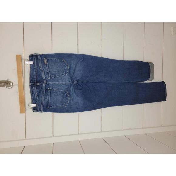 Eddie Bauer size 2 blue denim jeans. Slightly curvy straight - Picture 2 of 5